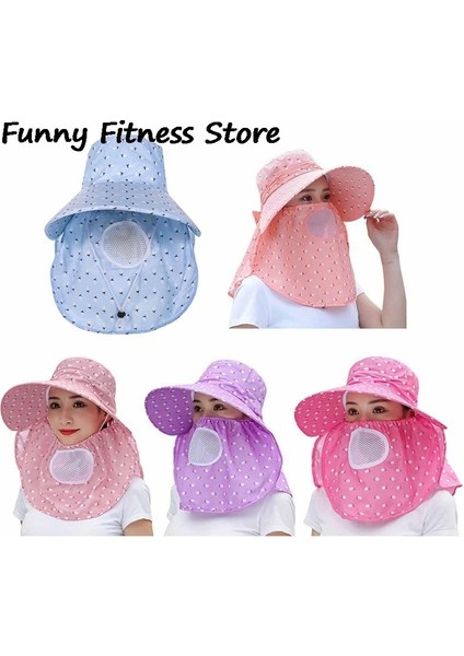 96PK1 Stili Yaz Bahçe Çalışma Şapkası Uv Koruma Yüz Şapka Açık Panama Kadın Ayrılabilir Güneş Şapkası Yürüyüş Kamp Tırmanma Kafa Kapakları (Yurt Dışından) fiyatları