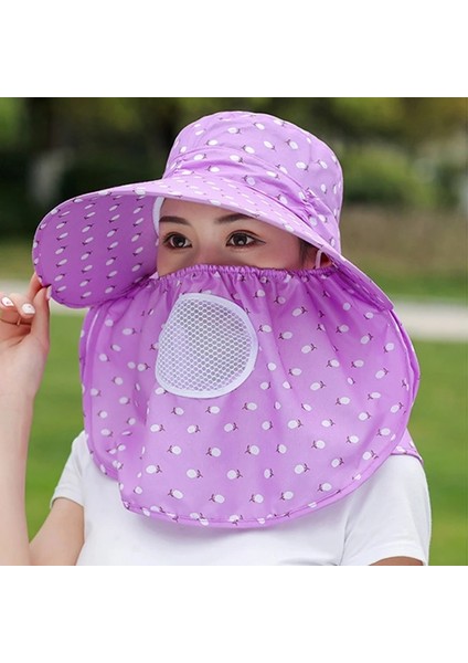 96PK1 Stili Yaz Bahçe Çalışma Şapkası Uv Koruma Yüz Şapka Açık Panama Kadın Ayrılabilir Güneş Şapkası Yürüyüş Kamp Tırmanma Kafa Kapakları (Yurt Dışından) fırsatları