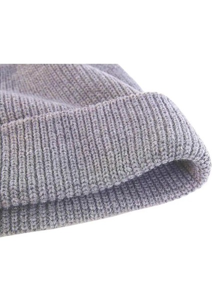 Sarı Stil Erkekler Kış Sıcak Kasketleri Kadın Yün Örme Bere Takke Hip Hop Şapka Yetişkin Bere Rahat Kısa Iplik Elastik Unisex Şapkalar (Yurt Dışından)