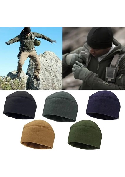 Siyah Stil Erkek Kadın Unisex Kış Düz Renk Yumuşak Sıcak Izle Kap Polar Polar Kalınlaşmış Askeri Bere Şapka Rüzgar Geçirmez Açık Şapkalar (Yurt Dışından) modelleri