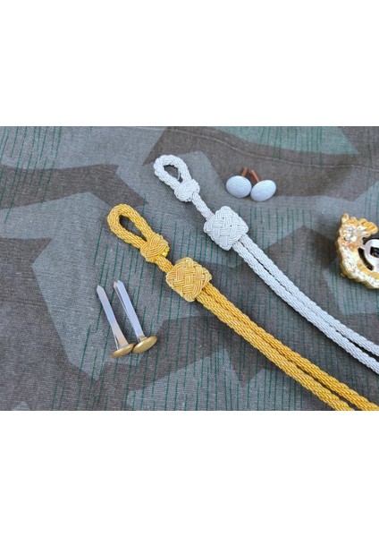 No.6 Stili Ikıncı Dünya Savaşı Ww2 Alman Memuru Vizör Kapağı Rozet Altın Ordusu Panzer Memuru Çeleneği Korkade Seti Metal Tel Çene Kordon Kayışı (Yurt Dışından)