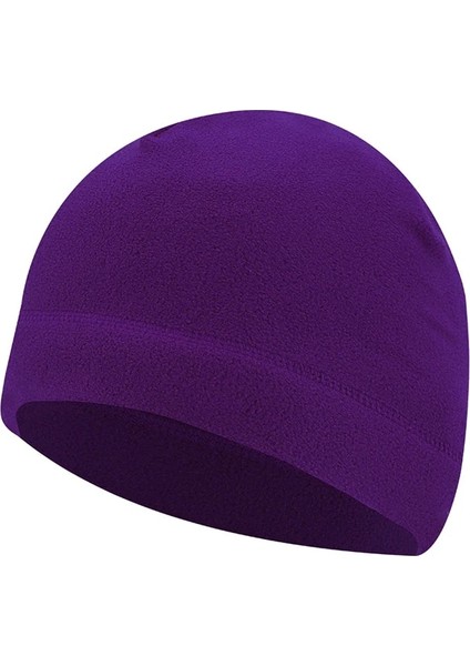 Mor Tarzı Polar Spor Şapka Baggy Caps Erkekler Kadınlar Için Rüzgar Geçirmez Kış Sıcak Şapkalar Açık Bisiklet Avcılık Balıkçılık Askeri Taktik Kap (Yurt Dışından)