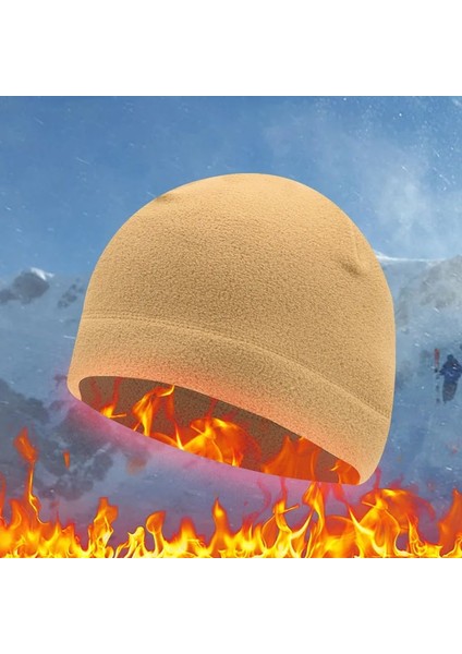 Mor Tarzı Polar Spor Şapka Baggy Caps Erkekler Kadınlar Için Rüzgar Geçirmez Kış Sıcak Şapkalar Açık Bisiklet Avcılık Balıkçılık Askeri Taktik Kap (Yurt Dışından)