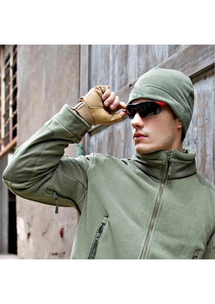 Mor Tarzı Polar Spor Şapka Baggy Caps Erkekler Kadınlar Için Rüzgar Geçirmez Kış Sıcak Şapkalar Açık Bisiklet Avcılık Balıkçılık Askeri Taktik Kap (Yurt Dışından)