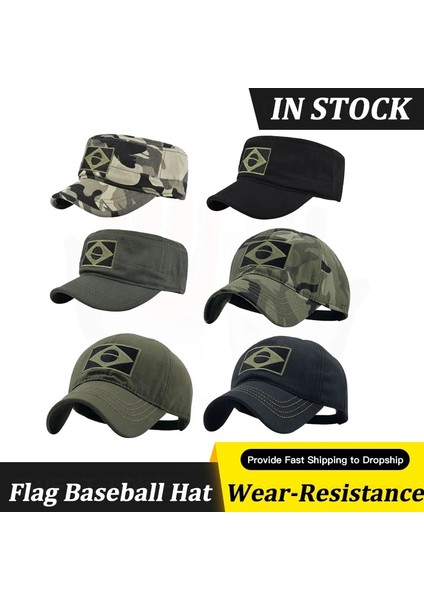 E Tarzı Taktik Beyzbol Şapkası Erkekler Işlemeli Brezilya Bayrağı Snapback Kapaklar Erkek Rahat Golf Beyzbol Şapkası Spor Camo Güneş Koruma Şapkaları (Yurt Dışından) fırsatları