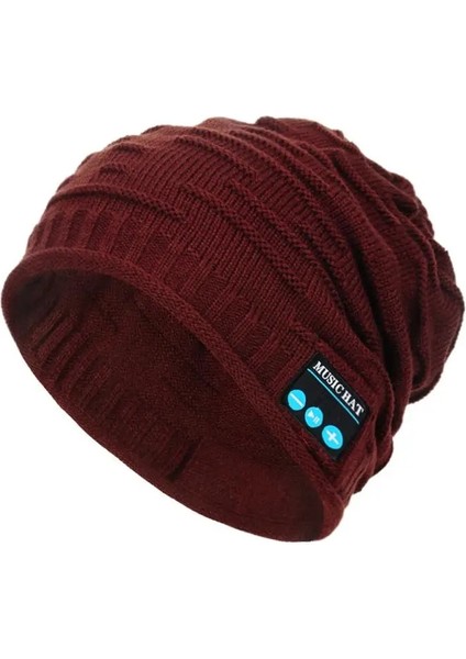 No.5 Tarzı Bluetooth Bere V5.0 Bluetooth Şapka Kablosuz Kulaklık Bere Kulaklıklar Hd Stereo Hoparlörler Dahili Mikrofon Spor Şapka (Yurt Dışından)