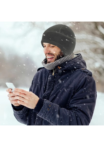 Siyah Stil Erkekler Kadınlar Açık Bisiklet Polar Kulak Koruyucu Bere Kap Astar Kış Sıcak Rüzgar Geçirmez Spor Koşu Kayak Şapkası (Yurt Dışından) modelleri