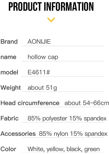 Sarı Stil Aonıjıe Açık Koşu Içi Boş Kapaklar Yaz Unisex Güneşlik Şapkaları Ayarlanabilir Askı ile Kamp Yürüyüş Golf (Yurt Dışından) indirimleri