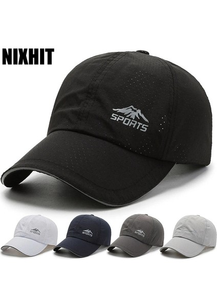 Donanma Tarzı Nıxhıt Yaz Açık Spor Nefes Delik Çabuk Kuruyan Erkek Kadın Beyzbol Şapkası Seyahat Balıkçılık Tırmanma Koşu Şapkası A216 (Yurt Dışından) fiyatları