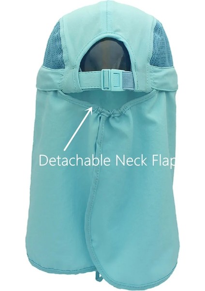 Pembe Tarzı 3-7t Connectyle Erkek Kız Çocuklar Güneş Koruma Şapkası Hafif Nefes Ayarlanabilir Örgü Flap Kap Hızlı Kuru Çıkarılabilir Maske Kapakları (Yurt Dışından) modelleri