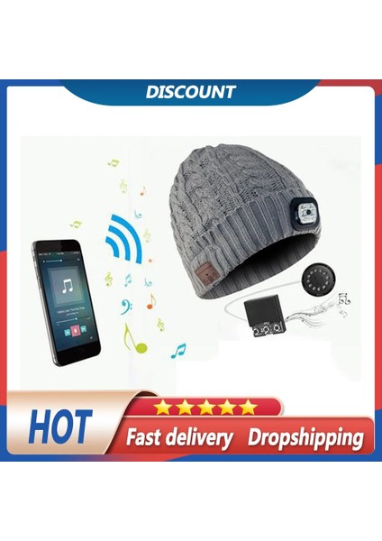 Siyah Stil Mikrofon Kulaklık Müzik Akıllı Kapaklar Bere Örme Artı Kadife Kış Şapka Kulaklık LED Kablosuz Bluetooth Kulaklık Kapağı (Yurt Dışından) fiyatları
