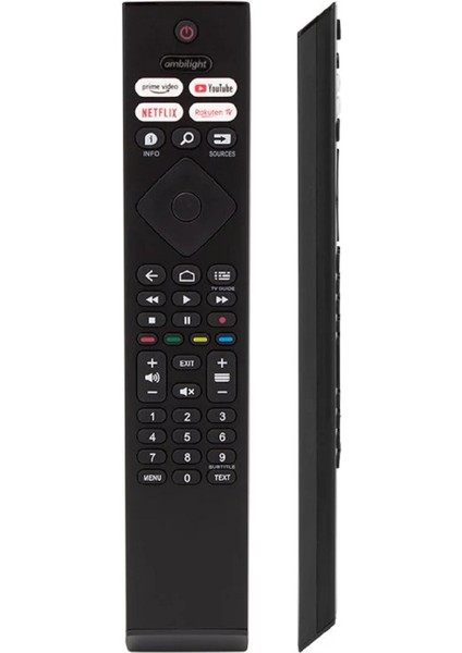 Philips Uyumlu 50PUS8007/62 50PUS8505/62 Android LED Tv Kumandası Phılıps Ambilight Kumandası ( Ses Komut Yok )