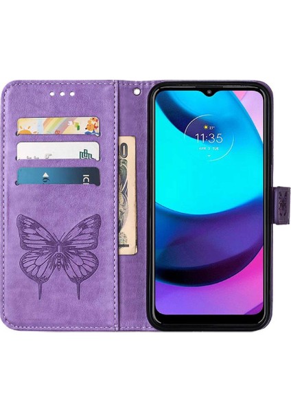 Motorola Moto E20/E30/E40 Kabartma Kelebek Kapak Kapak Premium (Yurt Dışından) fiyatları