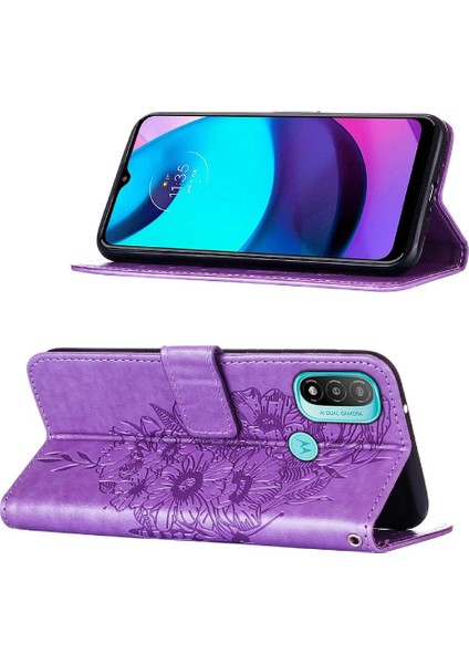 Motorola Moto E20/E30/E40 Kabartma Kelebek Kapak Kapak Premium (Yurt Dışından) modelleri