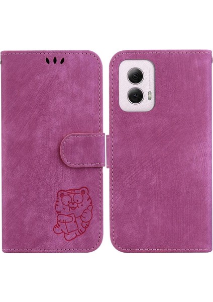 Motorola Moto G Güç 5g 2024 Flip Folio Cüzdan Kılıf Kabartmalı (Yurt Dışından)
