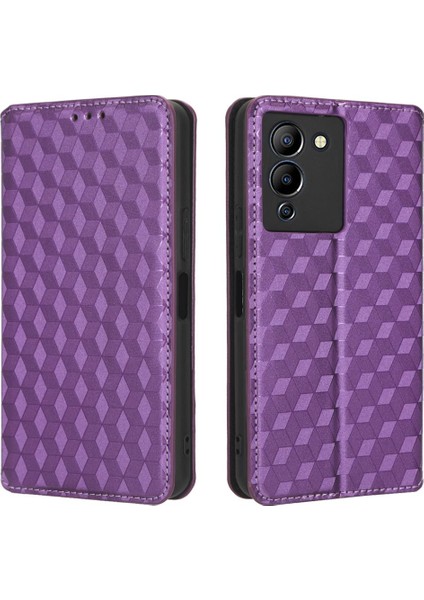 Infinix Not 12 G96 Için Kılıf Cüzdan Kart Yuvaları Tutucu Pu Deri 3D (Yurt Dışından)