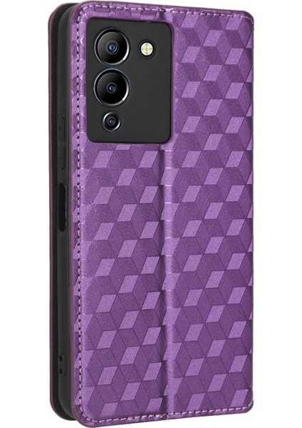Infinix Not 12 G96 Için Kılıf Cüzdan Kart Yuvaları Tutucu Pu Deri 3D (Yurt Dışından)
