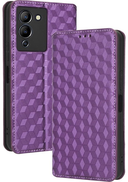 Infinix Not 12 G96 Için Kılıf Cüzdan Kart Yuvaları Tutucu Pu Deri 3D (Yurt Dışından)
