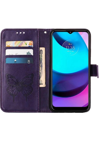 Motorola Moto E20/E30/E40 Kabartma Kelebek Kapak Kapak Premium (Yurt Dışından) modelleri