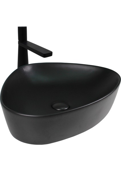 Doğa Multi Matt Black Çanak Lavabo