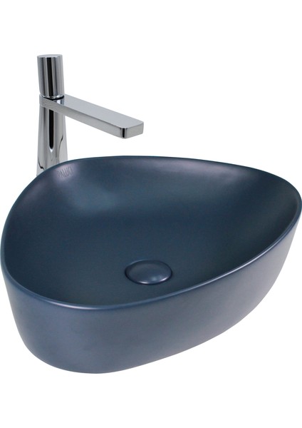 Doğa Multi Matt Dark Blue Çanak Lavabo