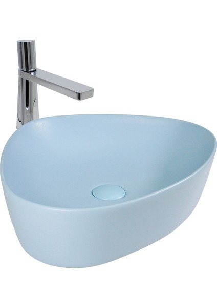 Doğa Multi Matt Baby Blue Çanak Lavabo