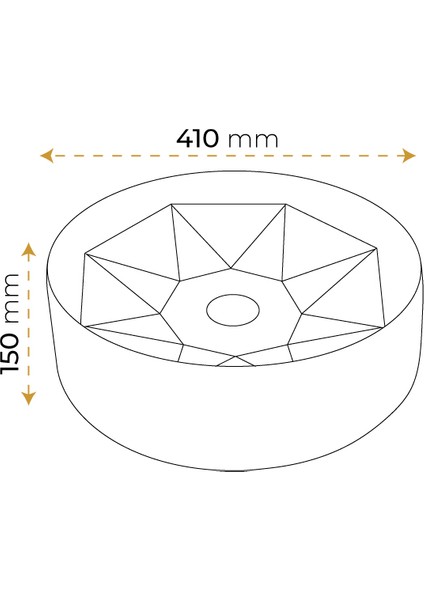 Diamond Plus Matt Light Orange Çanak Lavabo fiyatları