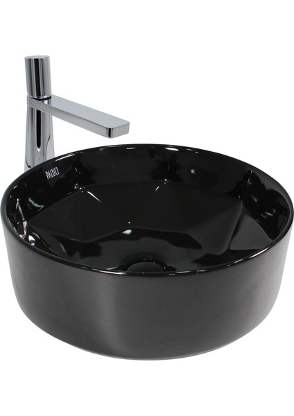 Diamond Plus Black Çanak Lavabo