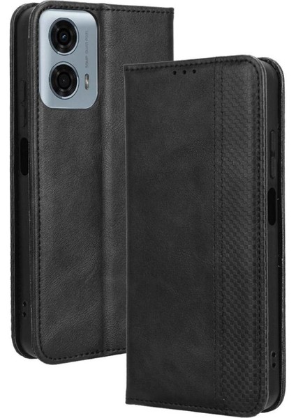 Motorola Moto G34 5g Cüzdan Pu Deri Manyetik Kapatma Için Kılıf (Yurt Dışından)