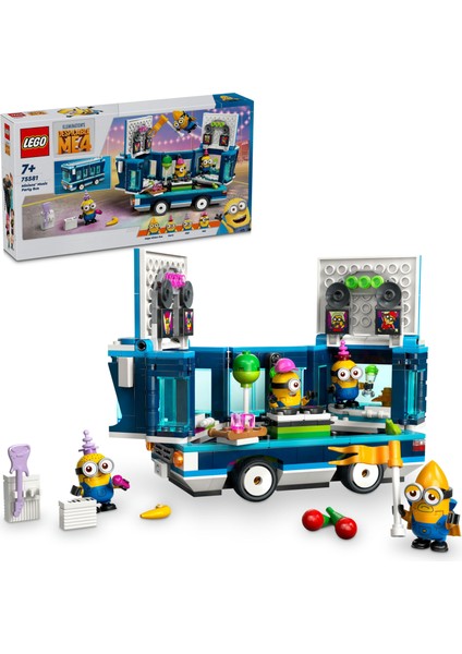 LEGO Despicable Me 4 Minyonların Müzikli Parti Otobüsü 75581 - 7 Yaş ve Üzeri Çocuklar Için Yaratıcı Oyuncak Yapım Seti (379 Parça)