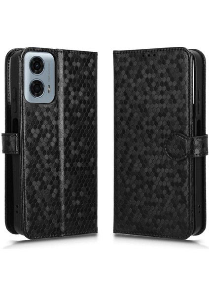 Motorola Moto G Güç 5g 2024 Deri Cüzdan Kapak Geometrik (Yurt Dışından)