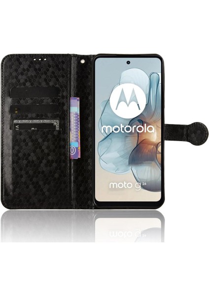 Motorola Moto G Güç 5g 2024 Deri Cüzdan Kapak Geometrik (Yurt Dışından) indirimleri