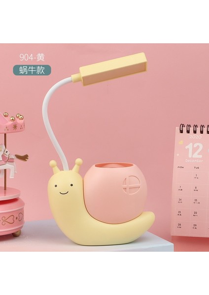 Karikatür Şarj Edilebilir Masa Lambası Öğrenme LED Göz Koruması Masa Lambası Yaratıcı Yurt Öğrenci Masası Lambası (Yurt Dışından)