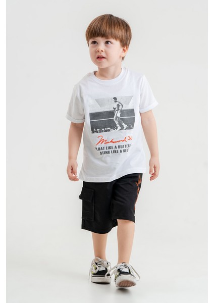 Pamuk Ikili Takım T-Shirt ve Kapri Erkek Çocuk HLK5060176