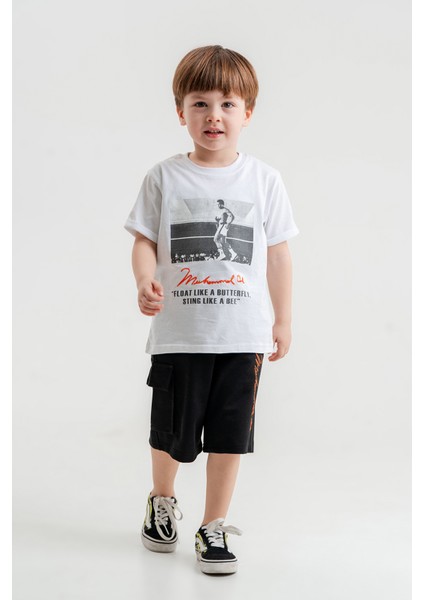 Pamuk Ikili Takım T-Shirt ve Kapri Erkek Çocuk HLK5060176 indirimleri