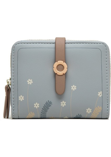 Fermuar Desenli Kadın Kısa Cüzdan (Yurt Dışından)