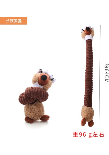 Peluş Uzun Boyunlu Hayvan Köpek Oyuncağı, Etkileşimli, Isırmaya Dayanıklı, Ses Çıkaran, Diş Temizleme, Çiğneme Evcil Hayvan Oyuncağı (Yurt Dışından)