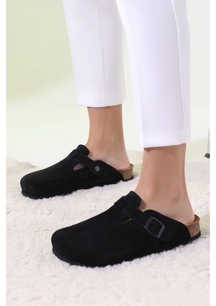 Torino Hakiki Deri Mantar Taban Ortopedik Unısex Terlik modelleri