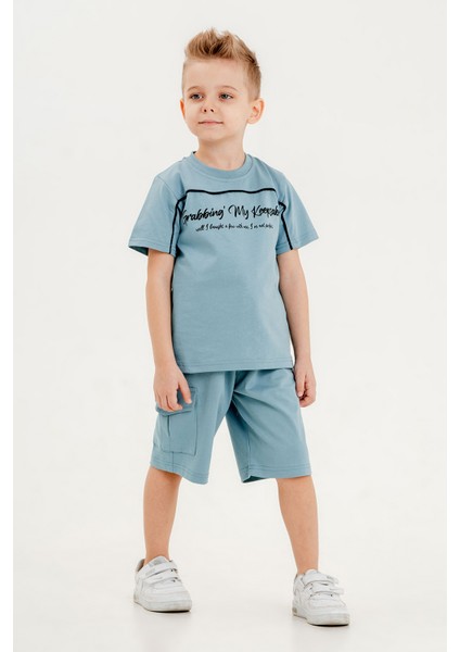 Pamuk Ikili Takım T-Shirt ve Şort Erkek Çocuk HLK506070185