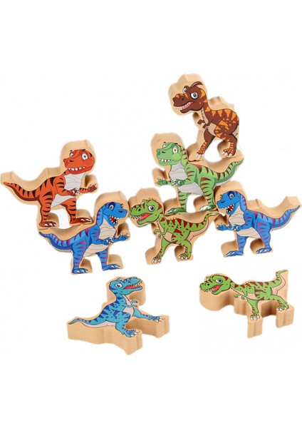 Çocuk Hercules Die Die Le Denge Die Die Yüksek Masaüstü Oyunu Ebeveyn-Çocuk Yapı Taşı Dekompresyon Oyuncakları (Dinozor Istifleyici)1 (Yurt Dışından)