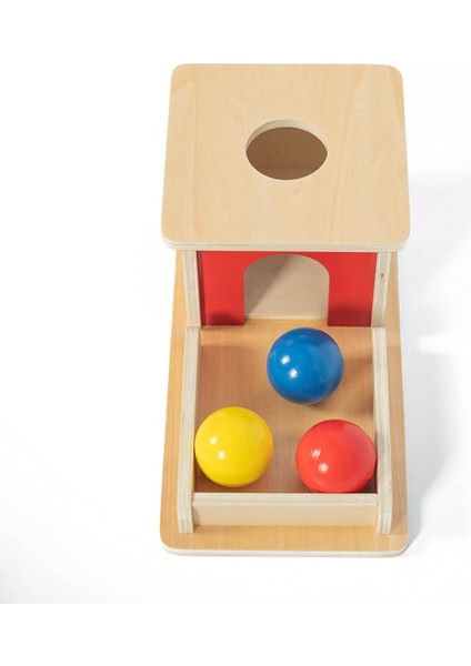 Nesne Kalıcılık Kutusu Tepsili Üç Top Montessori Oyuncakları 6-12 Ay Bebek 1 Yıl Bebekler Için Bebekler1 (Yurt Dışından)