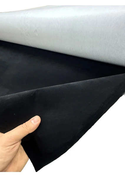 Plush Studio Yapışkanlı Süet Kadife Kumaş 150CM x 100 cm Iz Yapmaz Kadife Kumaş, Ev Tekstili