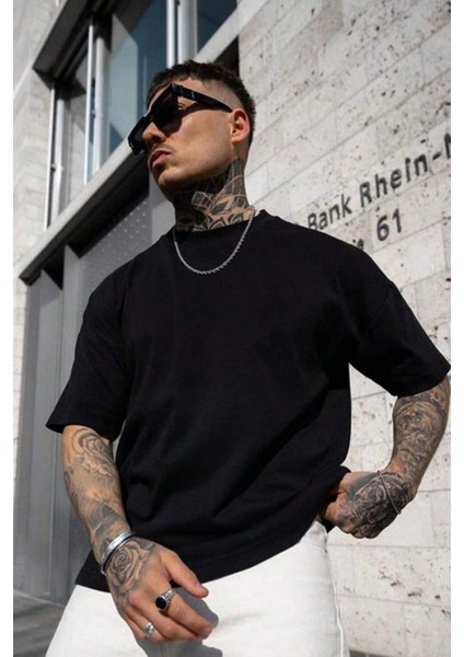 Erkek Oversize Kısa Kollu T-Shirt