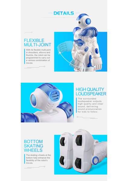 Çocuklar Için Akıllı Robot Oyuncak, Interaktif El Hareketleri ile Programlanabilir Uzaktan Kumandalı Robotlar, 3-12 Yıl Için Şarj Edilebilir Dans Rc Robot Oyuncaklar1 (Yurt Dışından)