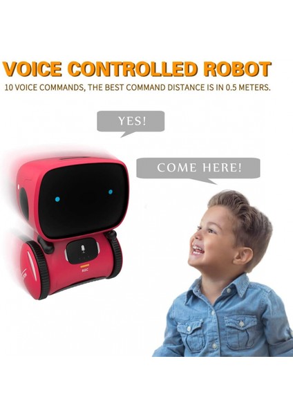 Çocuk Robot Oyuncak, Akıllı Konuşan Robotlar, 3+ Yaşındaki Erkek ve Kız Çocuklar Için Hediye, Akıllı Ortak ve Öğretmen, Ses Kontrollü ve Dokunma Sensörlü, Şarkı Söyleme1 (Yurt Dışından)