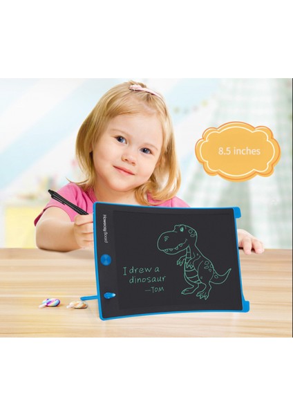 Çocuklar Için LCD Yazma Tableti - 8.5 Inç Doodle Scribbler Tahtası Ekran Çizim Pedi 3+ Yaşındaki Kız Erkek Bebekler Için Öğrenme Eğitici Oyuncak (Mavi)1 (Yurt Dışından)