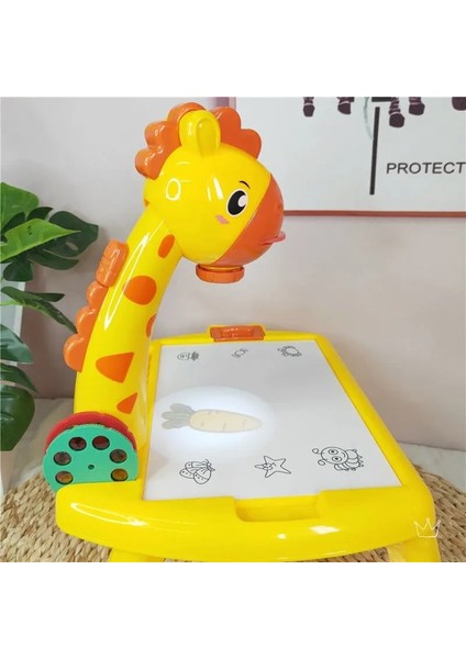 LED Projektör Kurulu Zürafa El Yazısı Boyama Masası Çocuk Çizim Masası Çocuk Eğitim Öğretici Oyuncaklar Hediye Doğum Günü Hediyesi1 (Yurt Dışından) modelleri
