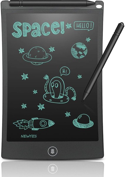 8.5 Inç LCD Yazma Tablet Ofis Beyaz Tahta Bülten Tahtası Mutfak Notu Uyarı Buzdolabı Panosu Manyetik Günlük Planlayıcısı Çocuklar Için Hediyeler (Siyah)1 (Yurt Dışından)
