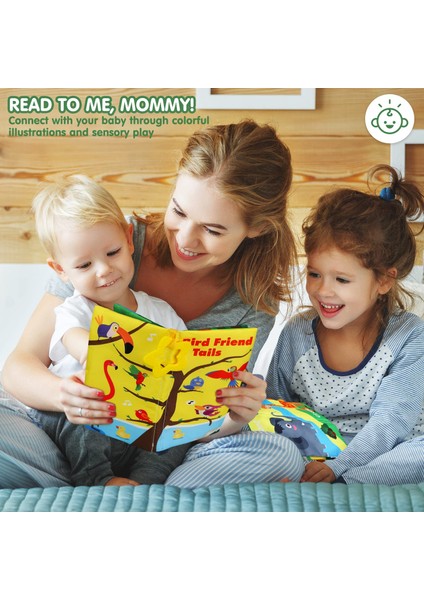 Bebek Kitabı, Yumuşak Bebek Kitabı 0-6 Ay, Bebekler Için Kumaş Kitaplar, Bebekler Için Dokunma ve Hissetme Kırışık Kitabı, Bebekler Için Yenidoğan Kitabı (Uçuş)1 (Yurt Dışından)
