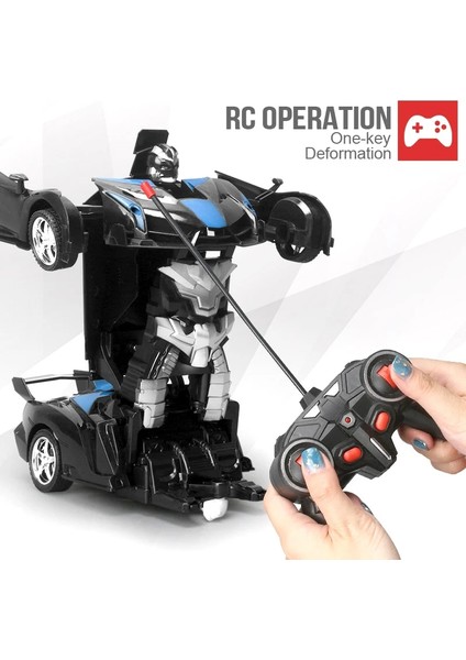 Elektrikli Rc Araba 2 In 1 Dönüşüm Robotlar Spor Araç Modeli Robotlar Erkek Oyuncakları Uzaktan Serin Rc Deformasyon Arabalar Çocuk Oyuncak Hediyeler1 (Yurt Dışından)